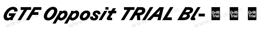 GTF Opposit TRIAL Bl字体转换